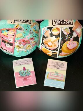 Birthday Cake BUNDLE Miniverse Make it Mini From Scratch series 1 & 3 MGA candle